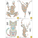 Legevorlagenset 4xA4 für Kristalle/Chatons